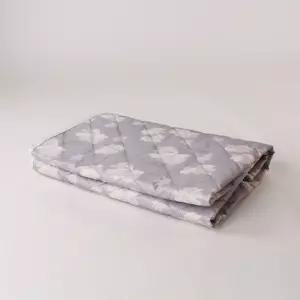 그레이 플라워 매트 커버 더블 145x200cm온열 전기 전기요 장판