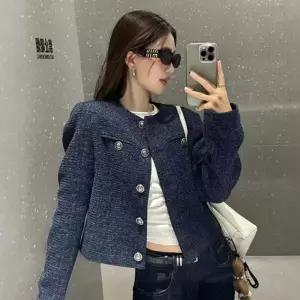 코울 트위드 버튼장식 데일리 자켓 SD-260146 여성정장 가디건 코디 아우터 의류 겨울 셋업 세미 여자하객