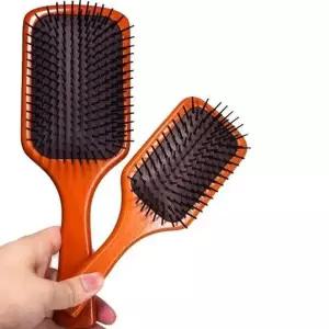 나무 두피 마사지 빗 헤어케어 쿠션 머릿결 관리용