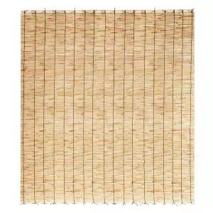 자연소재 갈대발 176x180cm 특대형 고급 블라인드 햇빛가리개 천연문 식당 업소용 우드 대나무 현관 창문