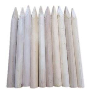 나무 말뚝 파이프 화단경계목 x25cm 펜스 3 5cm 10개 목재