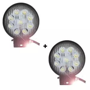 써치안개등 화물차 선박 4D커버 27W 원형 집중형 1+1치등 치라이트 중장비등 SUV등 LED등 안개등 싸치 선박