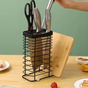 스텐 칼꽂이 도마 뚜껑 가위 거치대 주방 보관함 물빠짐 빠짐 와이어설계 조리도구 인테리어 블럭 정리대