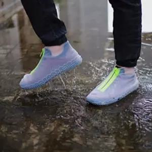 실리콘 방수 덧신 신발 우비 커버 L보호 슈즈 방수화 장마 여행용 휴대용 장화 반투명 용품 미끄럼방지 여