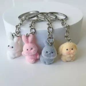 쪼꼬미토끼키링 토끼 열쇠고리 미니 가방장식 에어팟 (WFG1RPN)