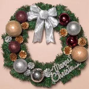 비타리토 초코볼 원형 리스 DIY 트리 벽장식 40cm소품 인테리어 메인 장식품 고급 풀세트