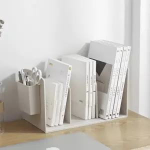 3칸 책상 책꽂이 이동식 미니 간이 사무실 책장 정리함 데스크테리어 북엔드 앤드 트레이도서관 디자인 예