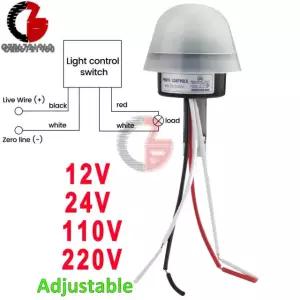 자동 오프 가로등 포토스위치 AS 포토셀 센서 20 와이어 제어 AC 스위치 10A 12 AS 20 12V