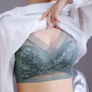 메쉬 브라렛 볼륨 새가슴 심리스 브라 브라탑 브래지어 노와이어 뽕브라 튜브 처진