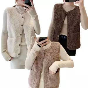 나프커 후리스조끼 양털 뽀글이 플리스 베스트 겨울 간절기 무스탕 수면 실내 이너 뽀이 퍼조끼 조끼 퍼베