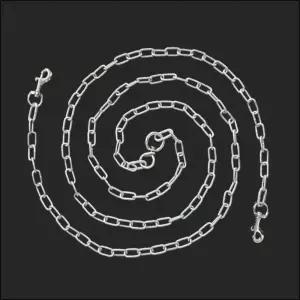 국산 체인개줄 3mm 길이 2.5M 양고리 스냅 중간도래개목 체인 대형견 중형 진돗개 리드