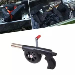 간편회전송풍기 컴팩트 불피우기도구 캠핑 수동 화로 1p먼지흡입기 포터블팬 고압 청소기 충전식 낙엽 로워