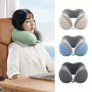 [큰손할인] 구름목베개 케이스포함 해외여행 파우치 압축 목쿠션 기내용 차량용 꿀잠 휴대용 메모리폼 커버