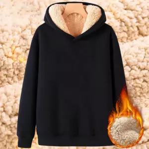 RLD-1087 무지 양털 후드티긴팔셔츠 셔츠 후드