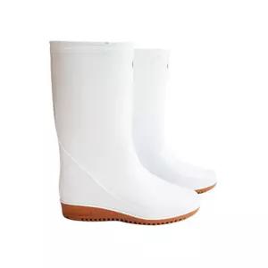 보생 장화 백색 여성용항균 주방 여성용 방수 안전 작업용 작업화