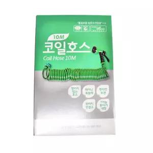 코일호수 10M 물호스 자동차세차용 발청소 세차건 수도 워터건 노즐 초강력 엉키지않는 차용품 릴호스 다용