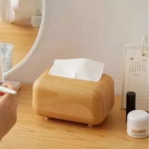 북유럽 스타일 우드 원목 디자인 티슈케이스소품 감성캠핑용품 집들이선물 자취필수템 식탁데코 거실수납