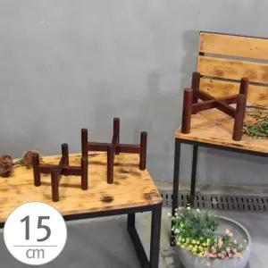 원주목형(낮은)화분받침대(S1호)내경150mm 우드스텐나무 스탠 원목스탠 화분대 심플 물받침 인테리어대