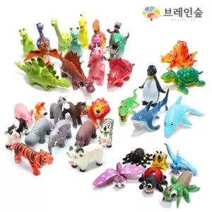 공룡 동물 곤충 소프트 학습모형 종합세트 피규어 유아장난감 키즈토이 미니어쳐 완구