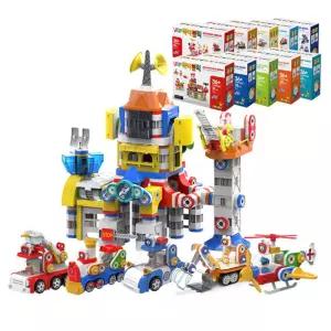 소방 외 건축물 조립놀이 자석블록 풀세트 296 두뇌개발 촉각발달 아이선물 완구 블럭