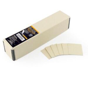 6개의 무산 분할기가 있는 Lineco 아카이브 슬라이드 보관함 황갈색 인쇄 파일 케이스 사진 스탬프 네거티브 및 필름 컬렉션에 이상적임2.5 X 2.125 11