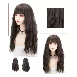 웨이브 여자 통가발 긴머리 자연스러운 여성 가가발 여성가 여성단 탈색단 변장소품 변장가 용가 통가 패션