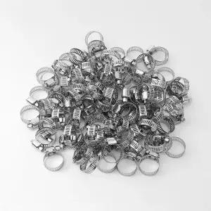 스텐 호스 밴드 반도 100P 19mm물 레스 고정 용밴드