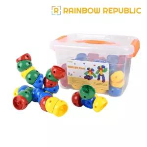 PV 애벌레 블럭 85pcs아기놀이 장난감 아이 미니 소프트