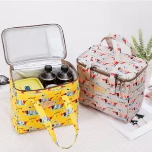 (쓰리몰) 길쭉강아지-보온 보냉가방 쿨러백도시락 보온보냉 이유식 나들이 미니보냉 보온 아이스 쿨러 쿨링