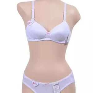 샤통 주니어 2단계 AA컵 브라 팬티 세트 학생 브래지어 셋트 여아 AA