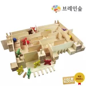 쌓기나무 우드블록 스마트라인 FUN 212 어린이집완구 두뇌자극 영유아용 집중력발달