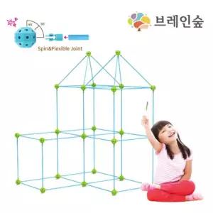 엄마표 집콕놀이 지오돔 빨대블럭 장난감 262 블록 어린이집완구 촉각발달 아기선물