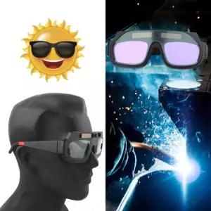 태양광 자동충전 AUTO 변환 고글 용접안경보안경 산업용보 방진 방풍 눈보호 안면 안전 투명 방역 용접경