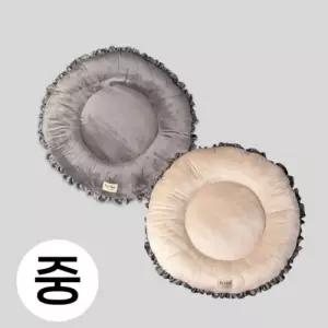 엘리시아 극세사 프릴 도넛 방석 중고양이쿠션 강아지침대 해먹 베개 매트 애견