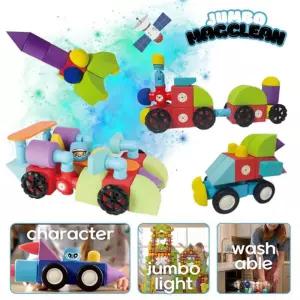 상상력 소근육 발달 점보 맥클린 자석 폼블록 191 두뇌자극 실내놀이 조립장난감 완구