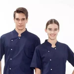 4사이즈 1개 반팔조리복 여름 주방웨어 유리사시험 쉐프클로젯 제과제빵위생 생웨어 주방 요리사생 남녀공