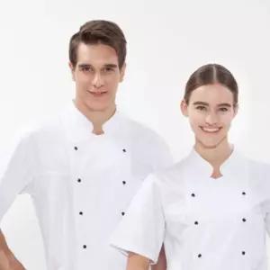 화이트 XL 반팔 조리사복 요리 쉐프웨어 셰프사시험복 클로젯 제과제빵위생 위생 주방 사생 남녀공용 사옷