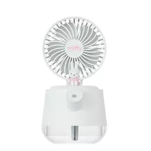 애니포트 미피 아이스브리즈 스트 선풍기 화이트탁상 책상 탁상형 데스크팬 사무실 가정용 가습기 탁상용