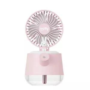 애니포트 미피 아이스브리즈 스트 선풍기 핑크탁상 책상 탁상형 데스크팬 사무실 가정용 가습기 탁상용