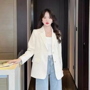 여성 봄 가을 데일리룩 베이직 심플 카라 자켓하객 파티 오피스 데이트 숏자켓 한자켓 의류 재킷