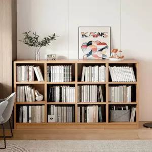 가방장 우드 책장 학원 서재 수납장 공부방 교실 원형 인테리어 장 고무나무 진열장 거실