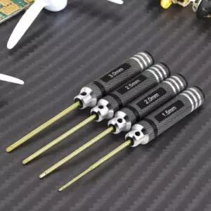 RC공구 육각렌치 4종세트 티타늄 코팅 드론 드라이버수도 배관용 세면기교체 다용도수전 수공구 멀티 만능