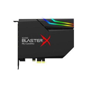크리에이티브 사운드 BlasterX AE-5 플러스 SABE32급 고해상도 32비트 /384kHz PCIe 게이밍 사운드 카드 DAC 돌비 디지털 DTS Xamp 개별 헤드폰 바이앰프 최대 122dB SNR RGB 조명 시스템