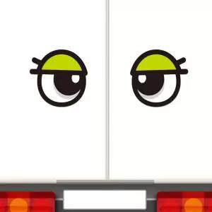 왕눈이11 고휘도반사 대형 차량스티커 280x280mm자동차 용스티커 이스티커 모양 하이빔 육각 화물차 야간