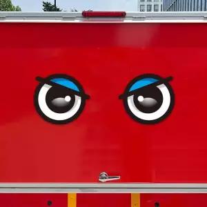 앵그리왕눈3 고휘도반사 대형 차량스티커 280x257mm자동차 용스티커 이스티커 모양 하이빔 육각 화물차 야