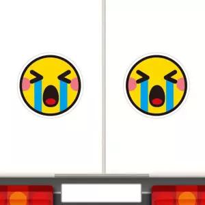 귀요미4 고휘도반사 대형 차량스티커 280x280mm자동차 용스티커 왕눈이 눈모양 하이빔 육각 화물차 야간 졸