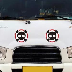 귀요미6 고휘도반사 대형 차량스티커 280x280mm자동차 용스티커 왕눈이 눈모양 하이빔 육각 화물차 야간 졸