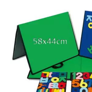 삼각자료판(고정핀)-연두 58X44cm 찍찍이보드환경판 게시 융게시 찍찍이 교구 학습 용게시 자료