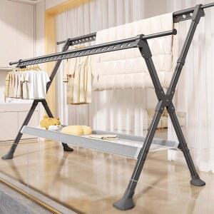 접이식 다층 건조대 신발 침실 디자인 선반 수납 발코니용 정리대