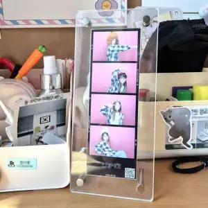 탁상용 직사각 투명 아크릴 액자 스티커사진 소품